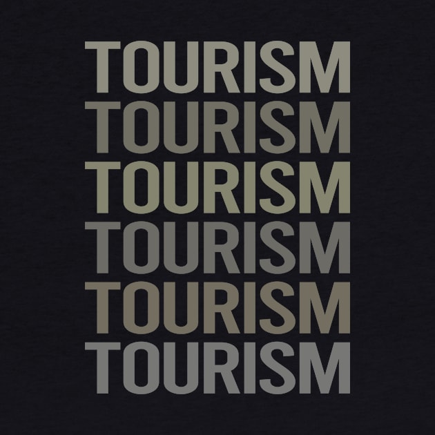 Gray Text Art Tourism by Happy Life